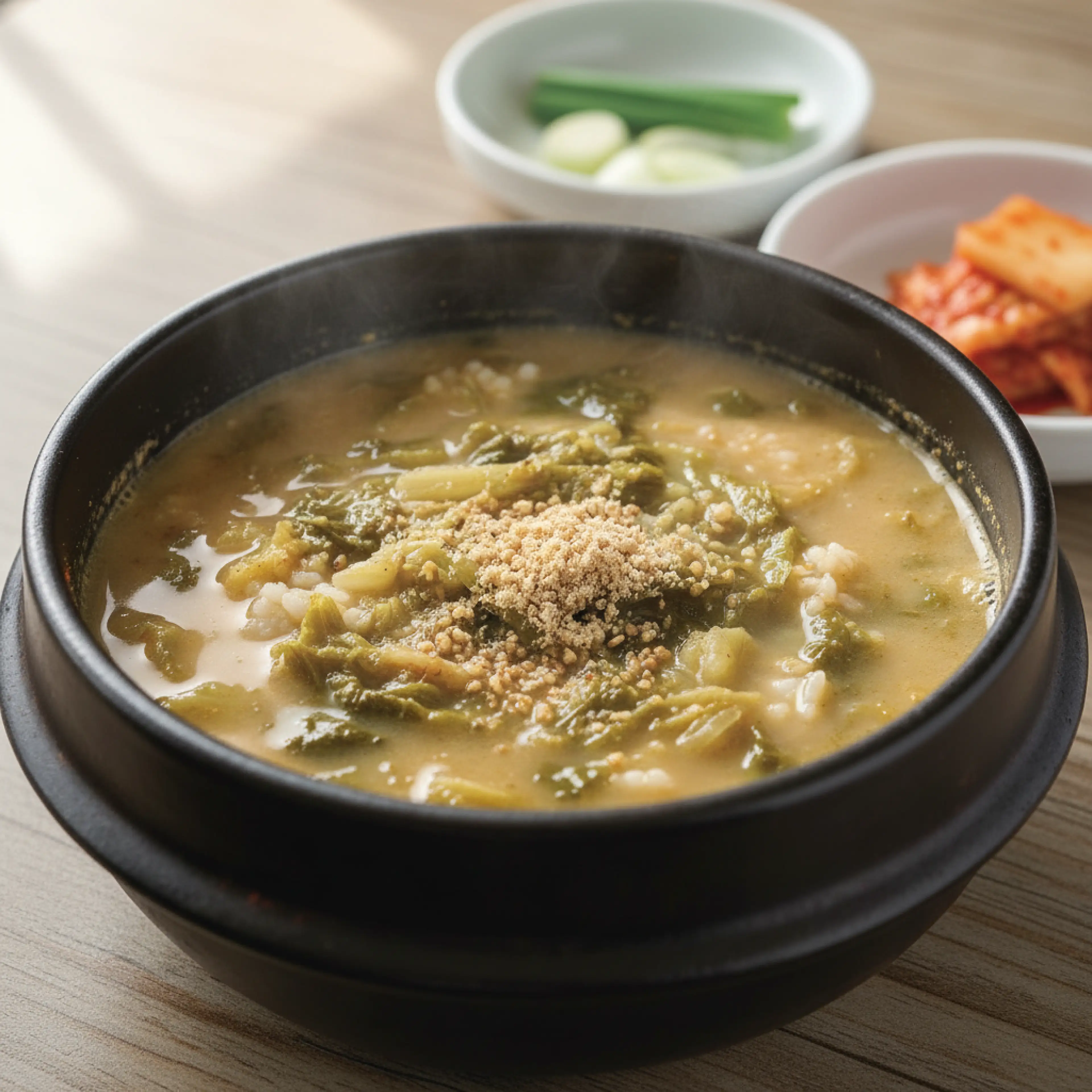 봄동들깨된장국