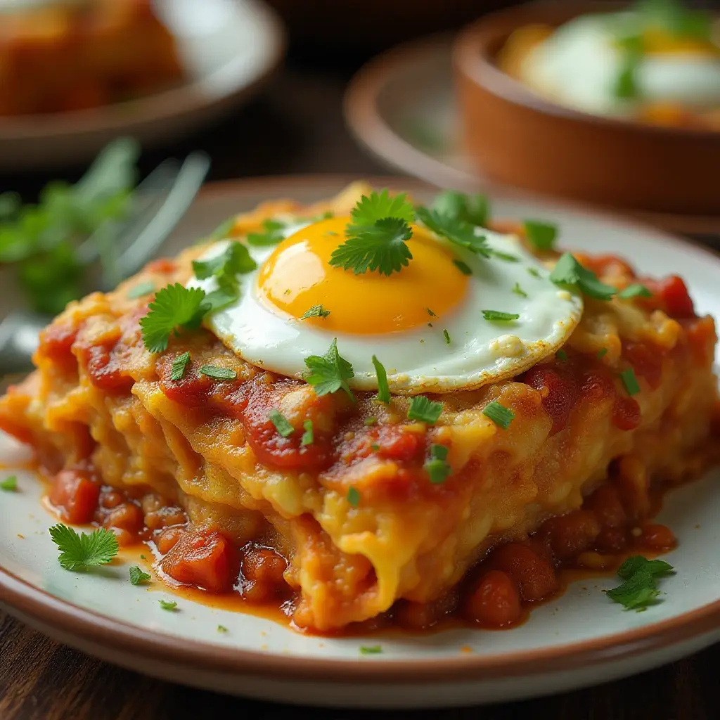 Chilaquiles Breakfast Casserole