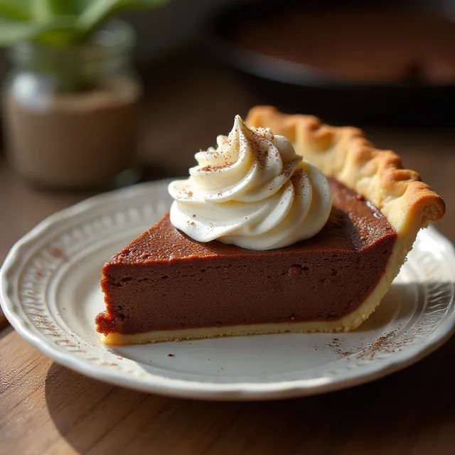 Chocolate Chess Pie III