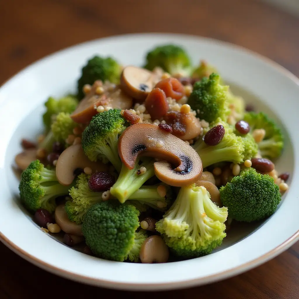 Mushroom Broccoli Salad