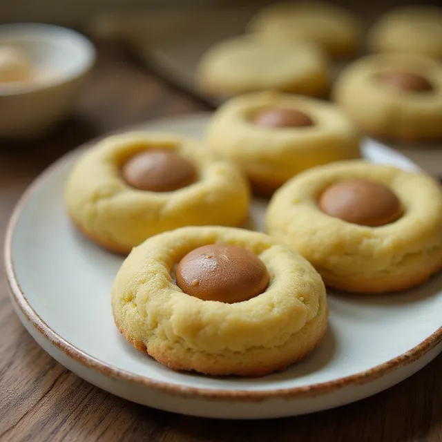 Pistachio Thumbprint Cookies