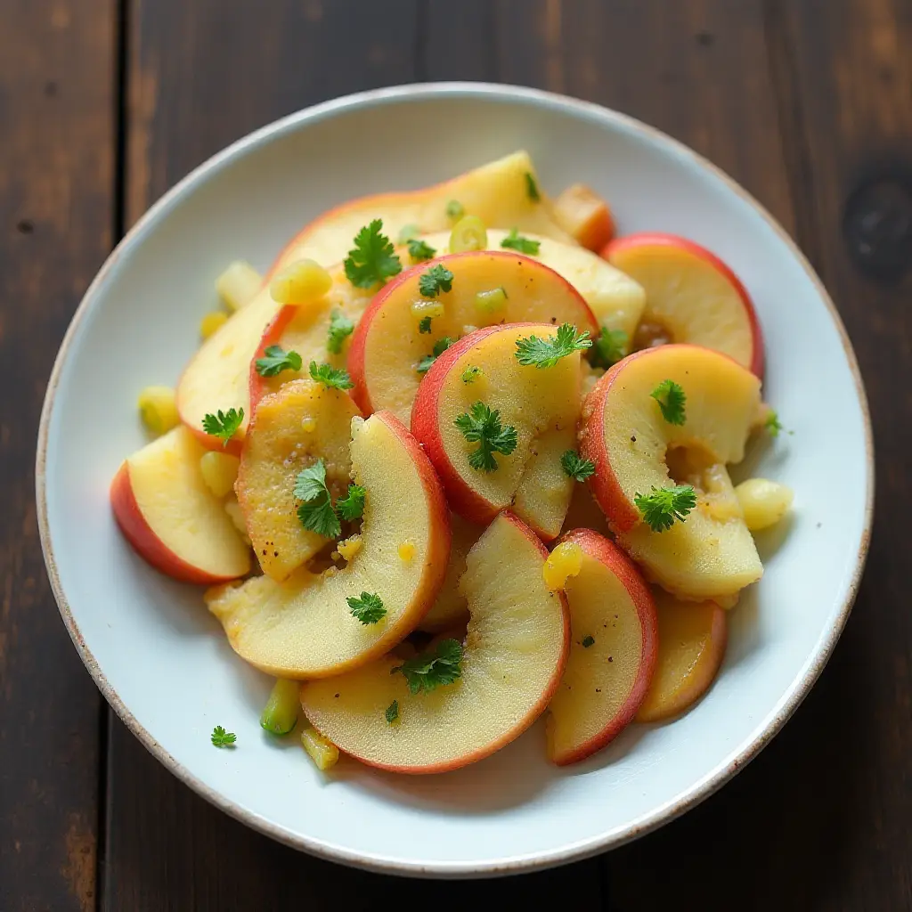 Vegan Raw Sunchoke Salad with Apples