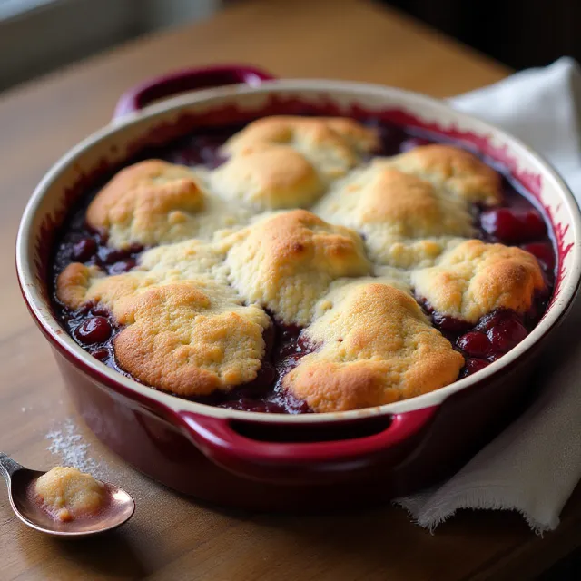 Cherry Chocolate Cobbler