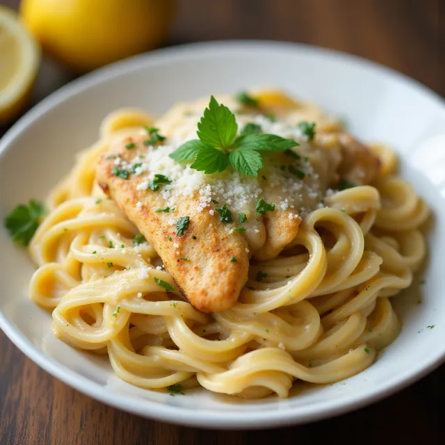 Chicken Lemon Linguine