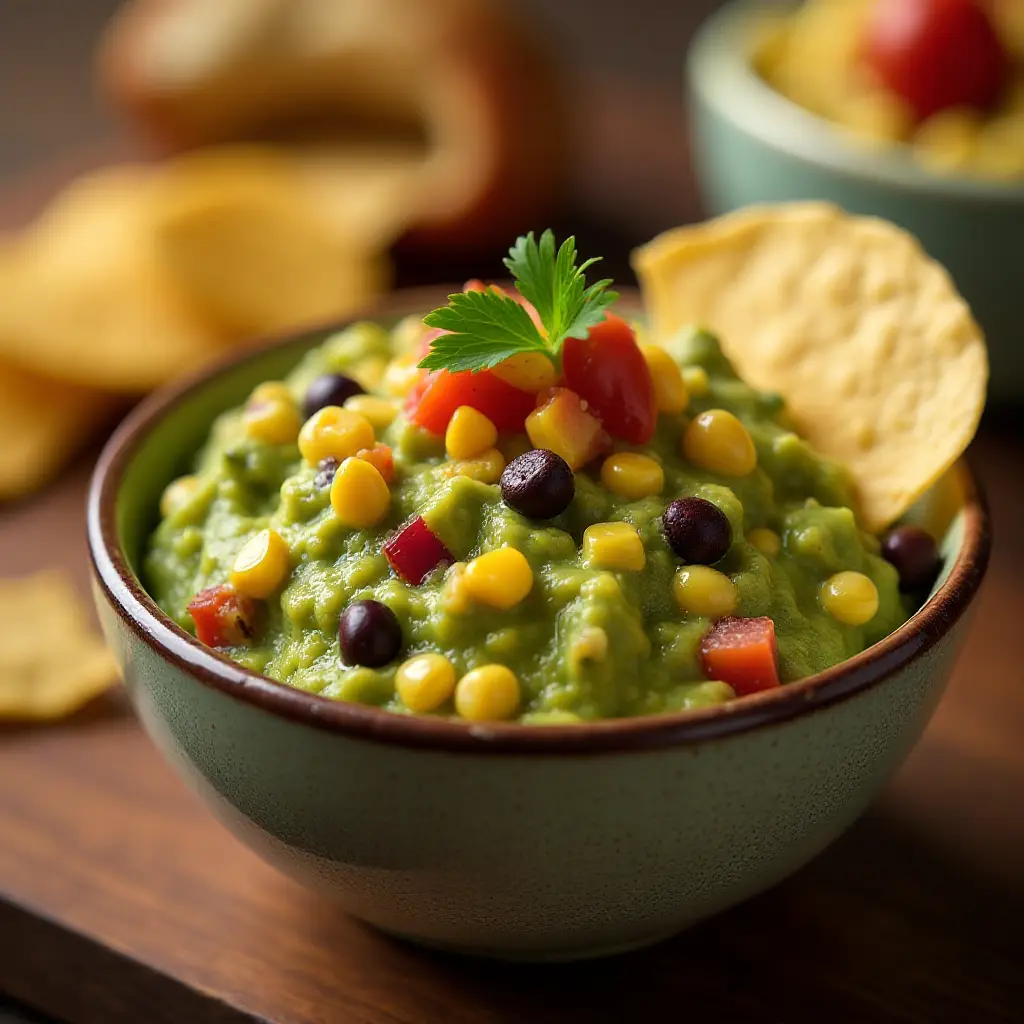Black Bean and Corn Guacamole