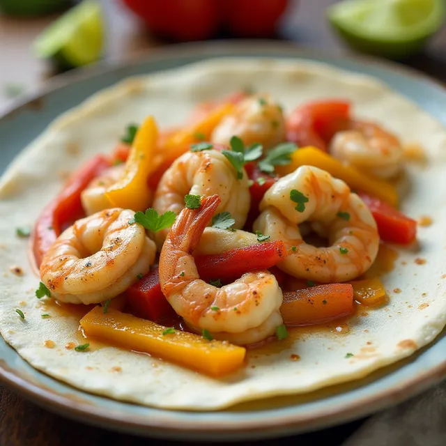 Grilled Shrimp Fajitas