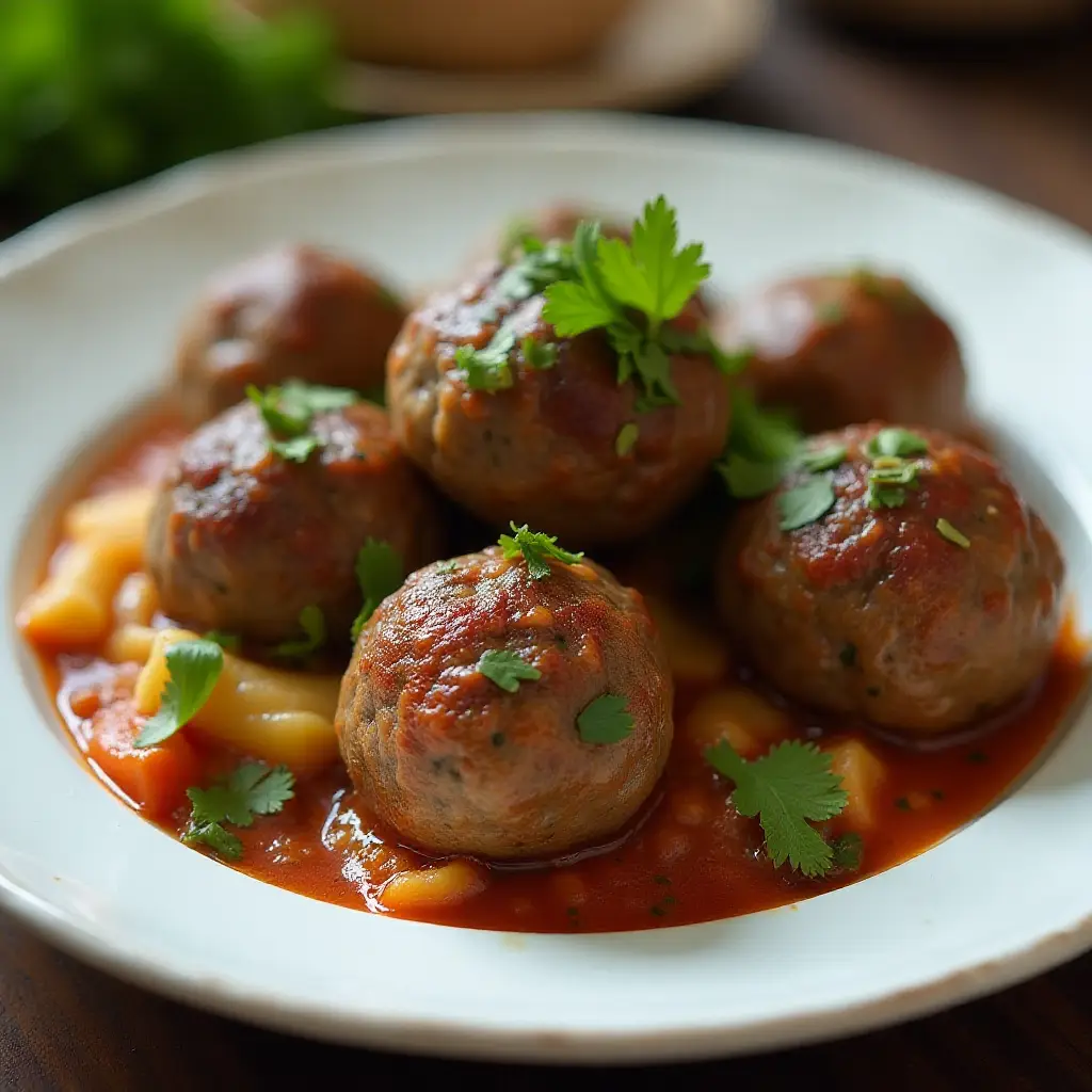 Baked Lamb Meatballs