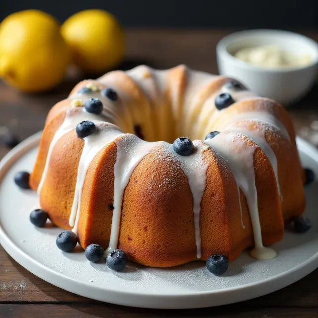 Lemon Blueberry Pound Cake