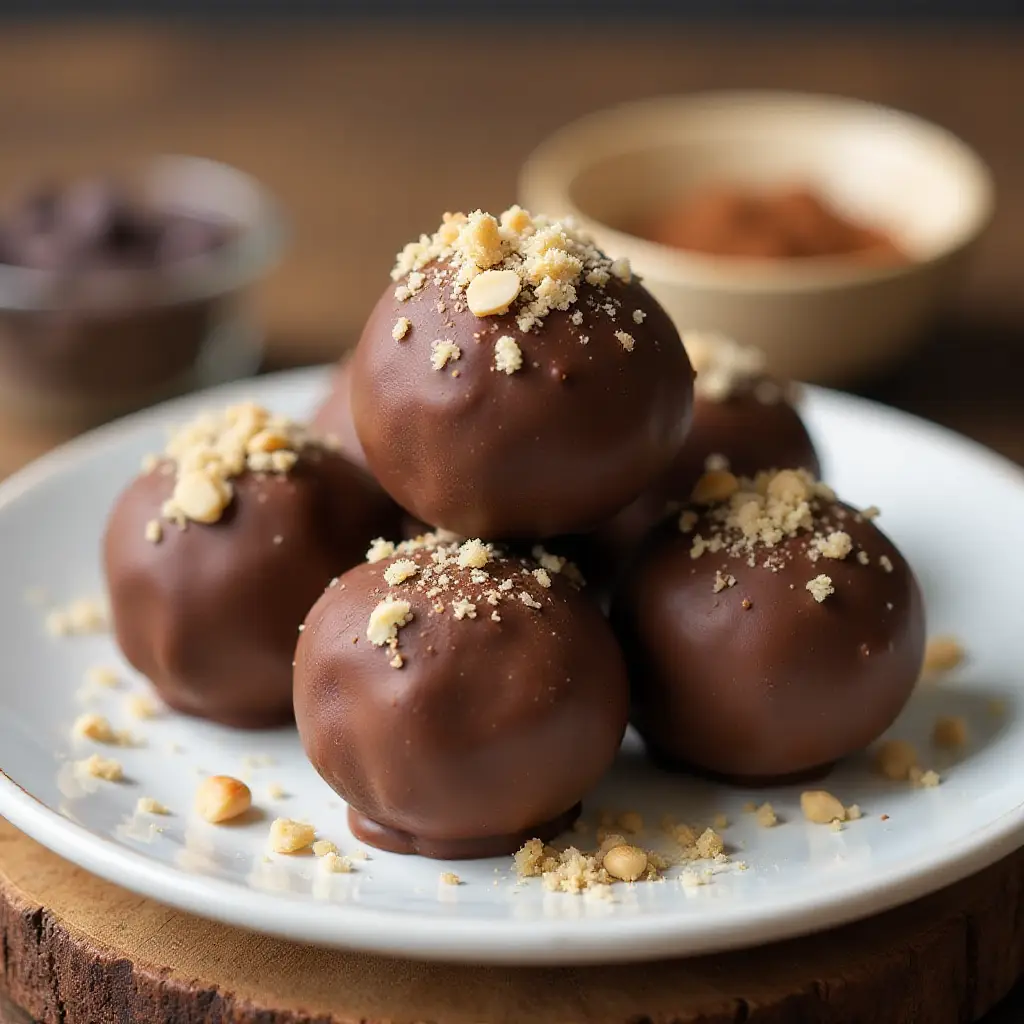 5-Ingredient Keto and Vegan Chocolate Almond Balls
