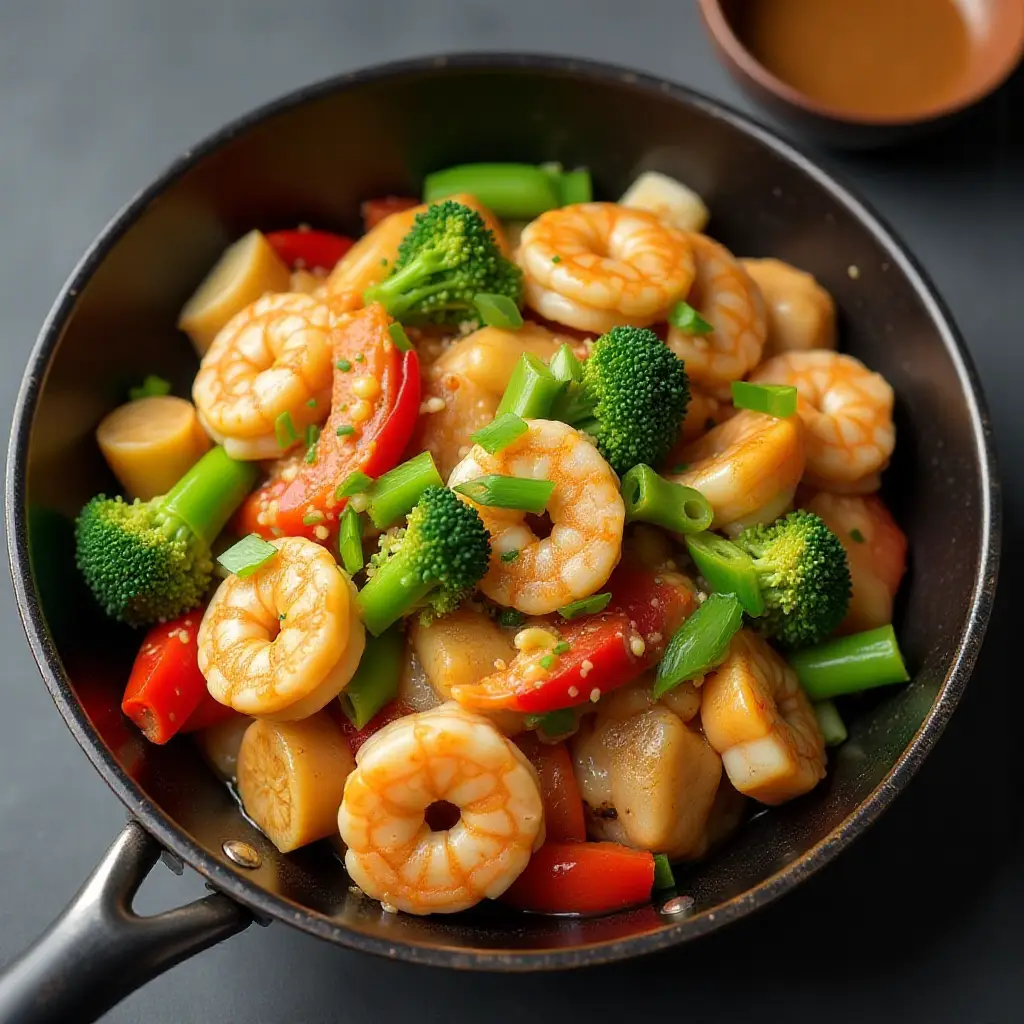 Shrimp and Chicken Stir-Fry