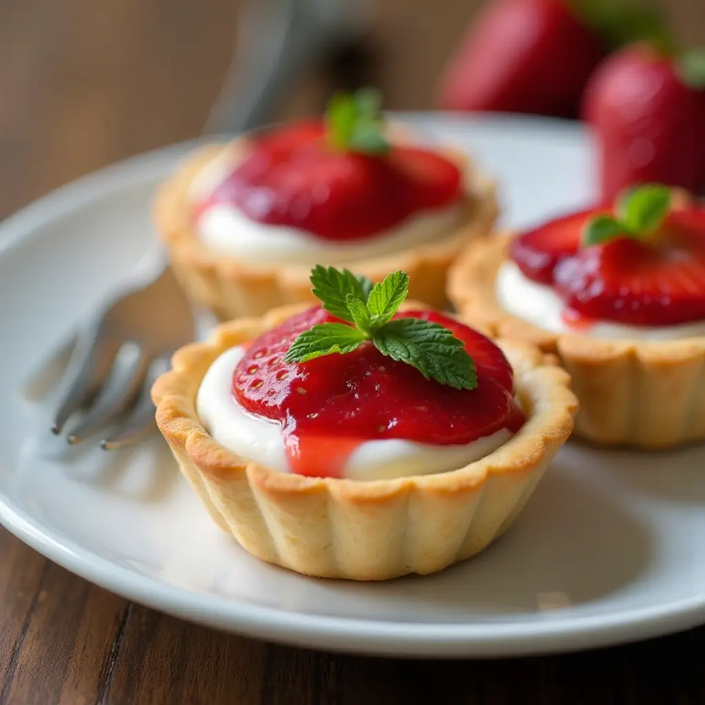 Strawberry Cream Cheese Tarts