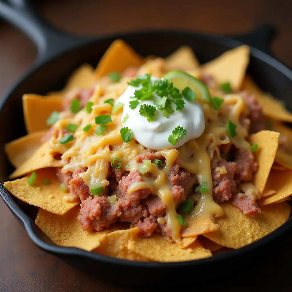 Reuben Nachos for Two