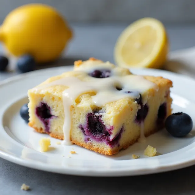 Lemon-Blueberry Blondie Bars