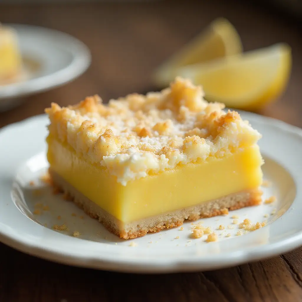 Lemon Curd Bars with Coconut