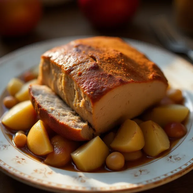 Easy Slow Cooker Apple Pork Roast