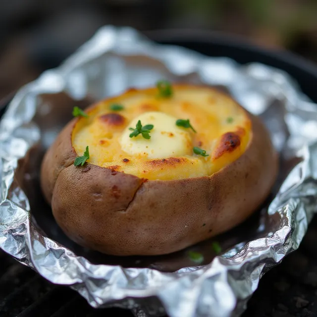 Campfire Baked Potatoes