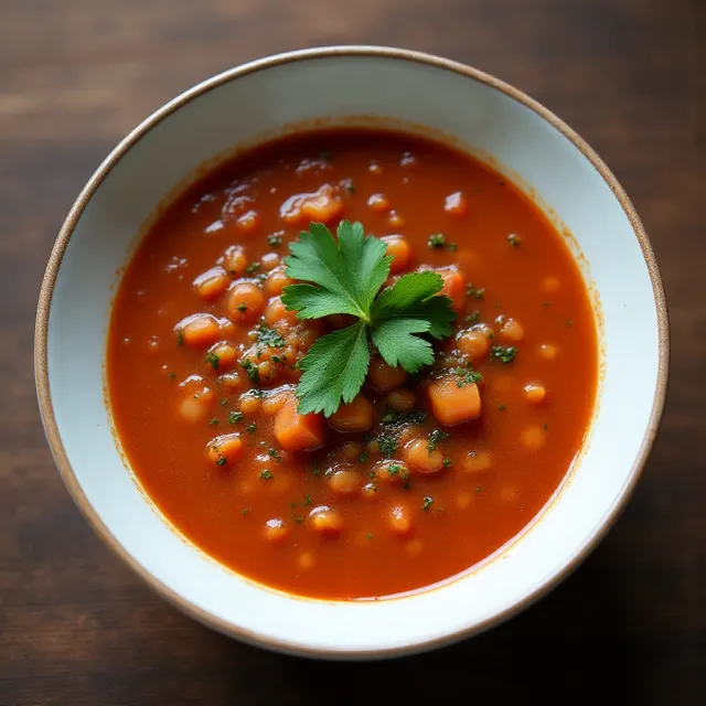 Vegan Turkish Red Lentil Soup