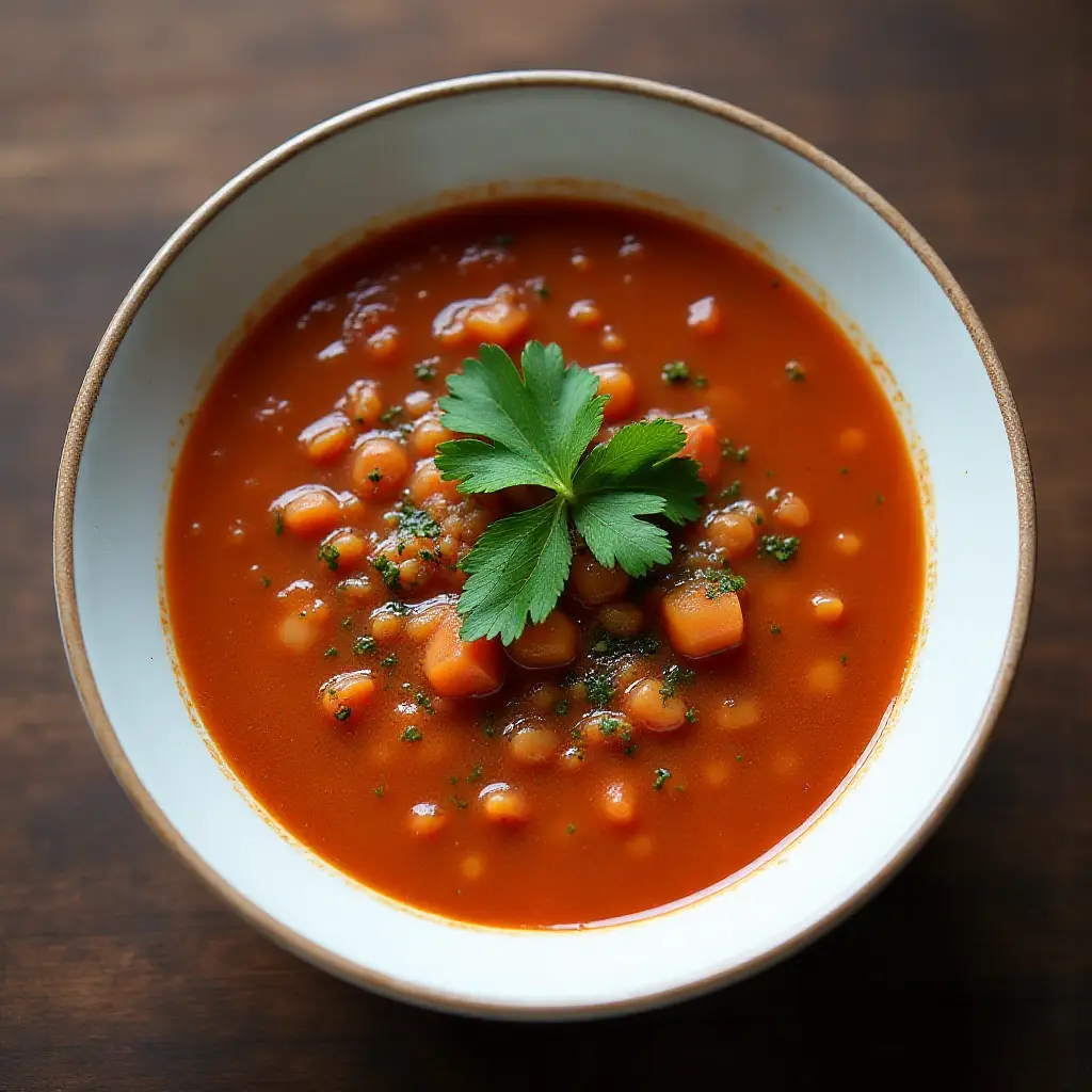 Vegan Turkish Red Lentil Soup