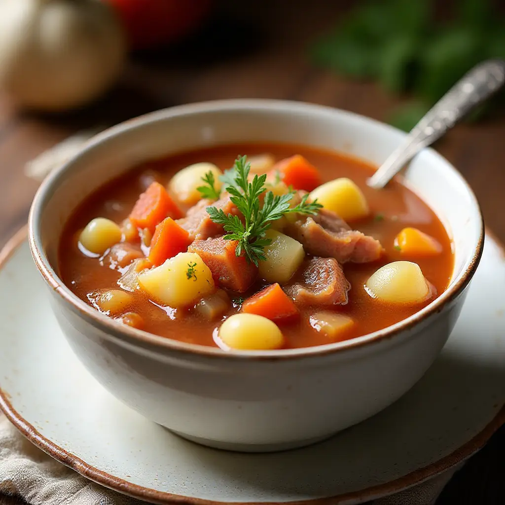 Grandma's Canned Corned Beef and Cabbage Soup