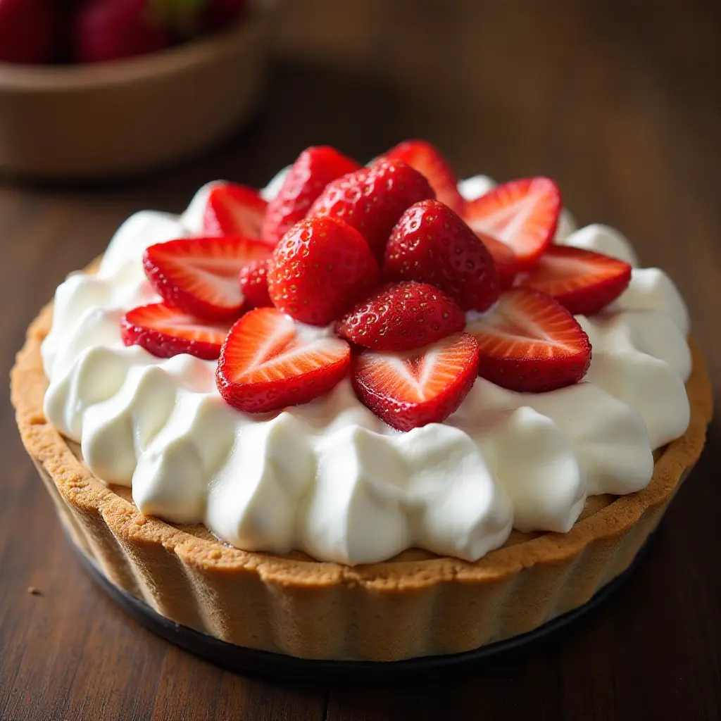 DanDan's Strawberry Cream Pie