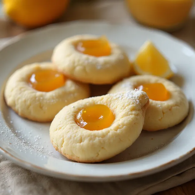 Apricot Cream Cheese Thumbprints