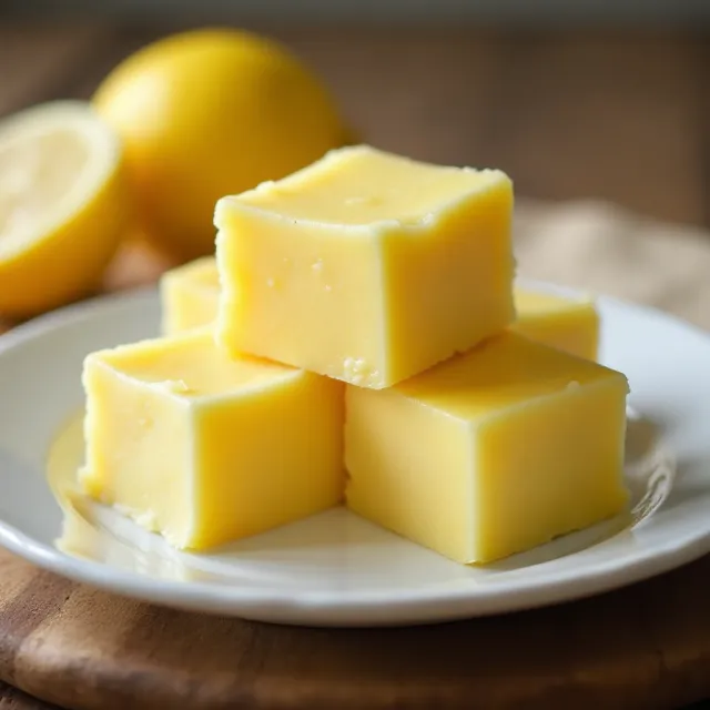Lemon Fudge with Sweetened Condensed Milk