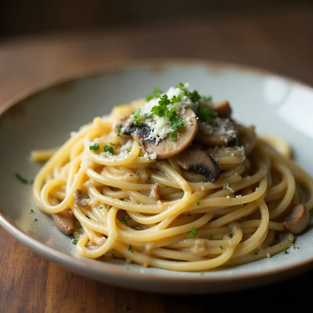 10-Minute Mushroom Carbonara