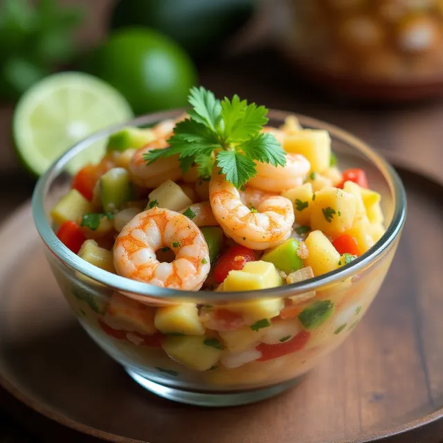 Shrimp and Pineapple Ceviche