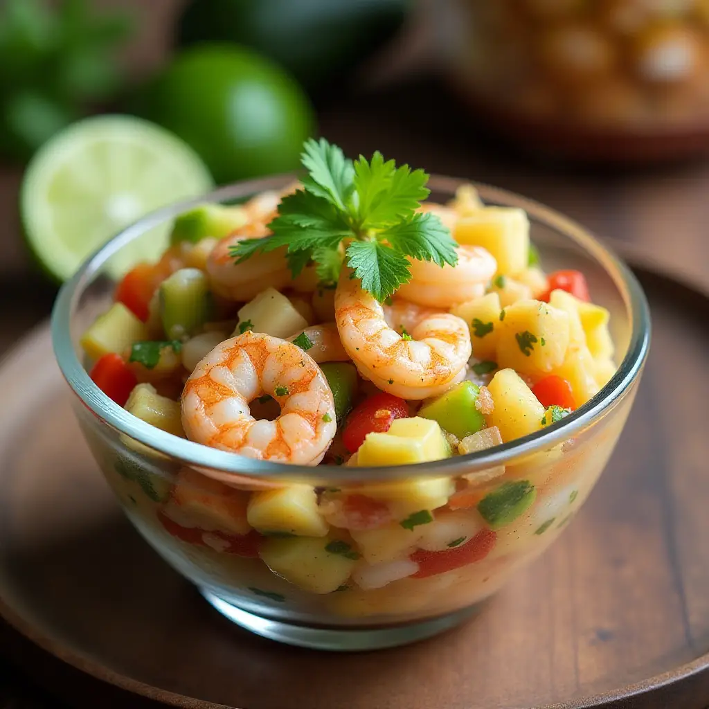 Shrimp and Pineapple Ceviche