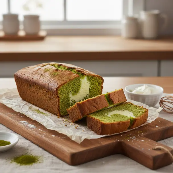 抹茶與奶油乳酪磅蛋糕
