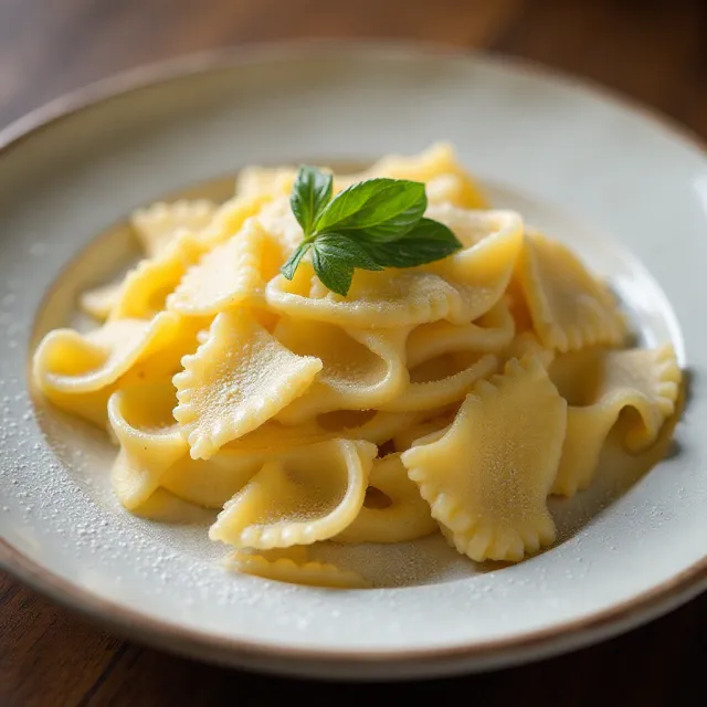 Homemade Farfalle Pasta