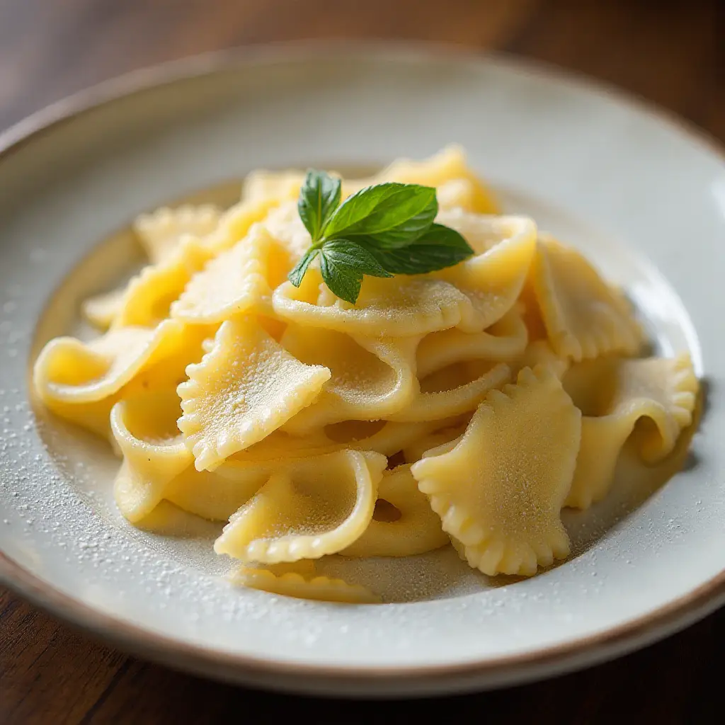 Homemade Farfalle Pasta