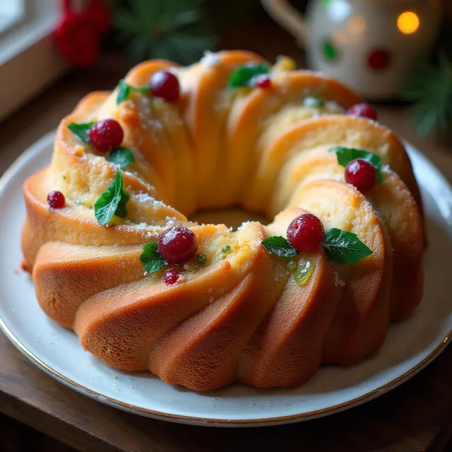 Christmas Wreath Cake