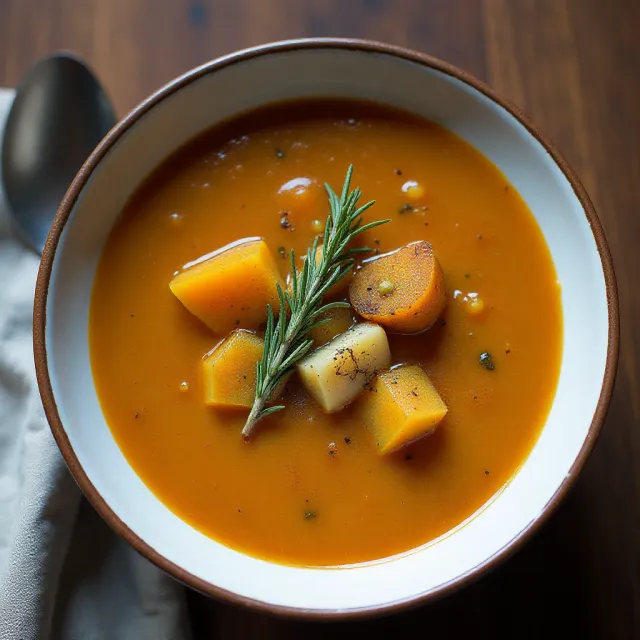 Roasted Winter Vegetable Soup