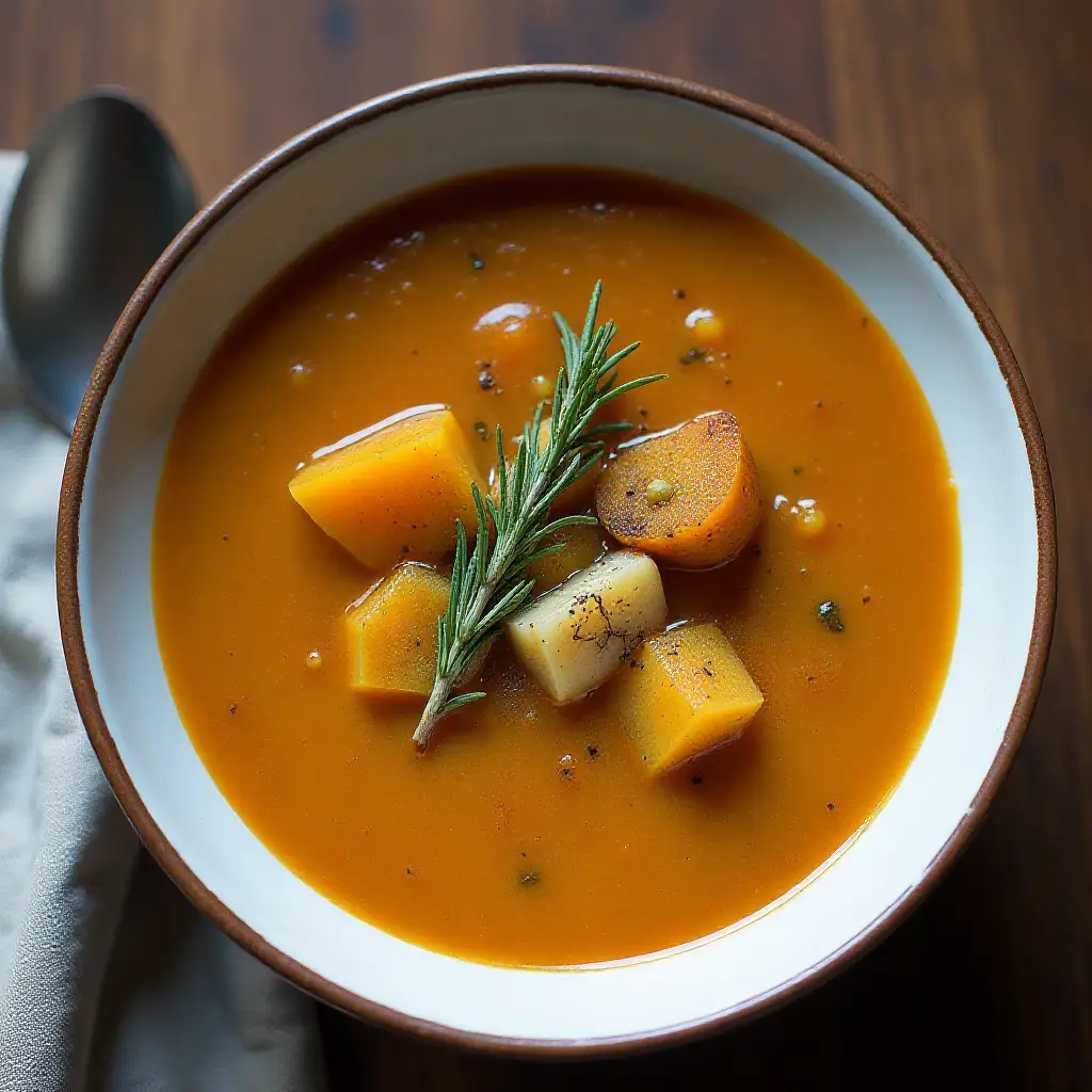 Roasted Winter Vegetable Soup