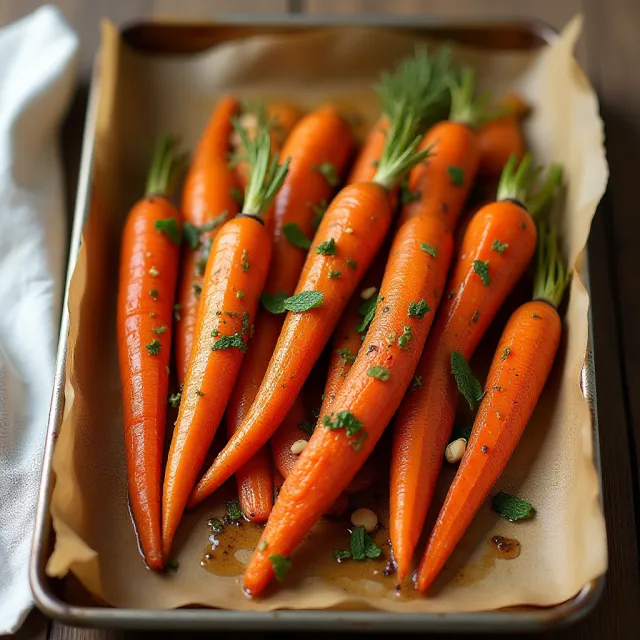 Honey Lemon Roasted Carrots