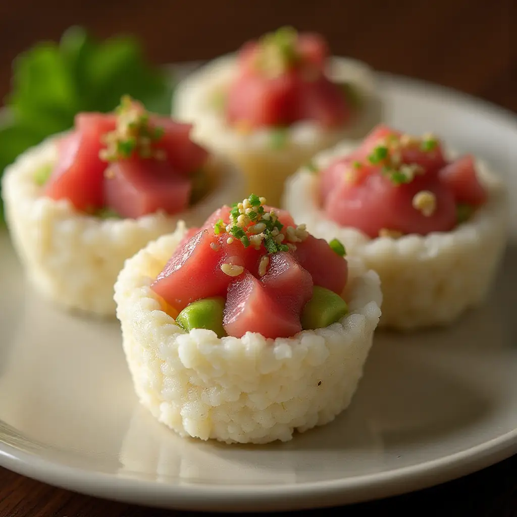Ahi Sushi Cups