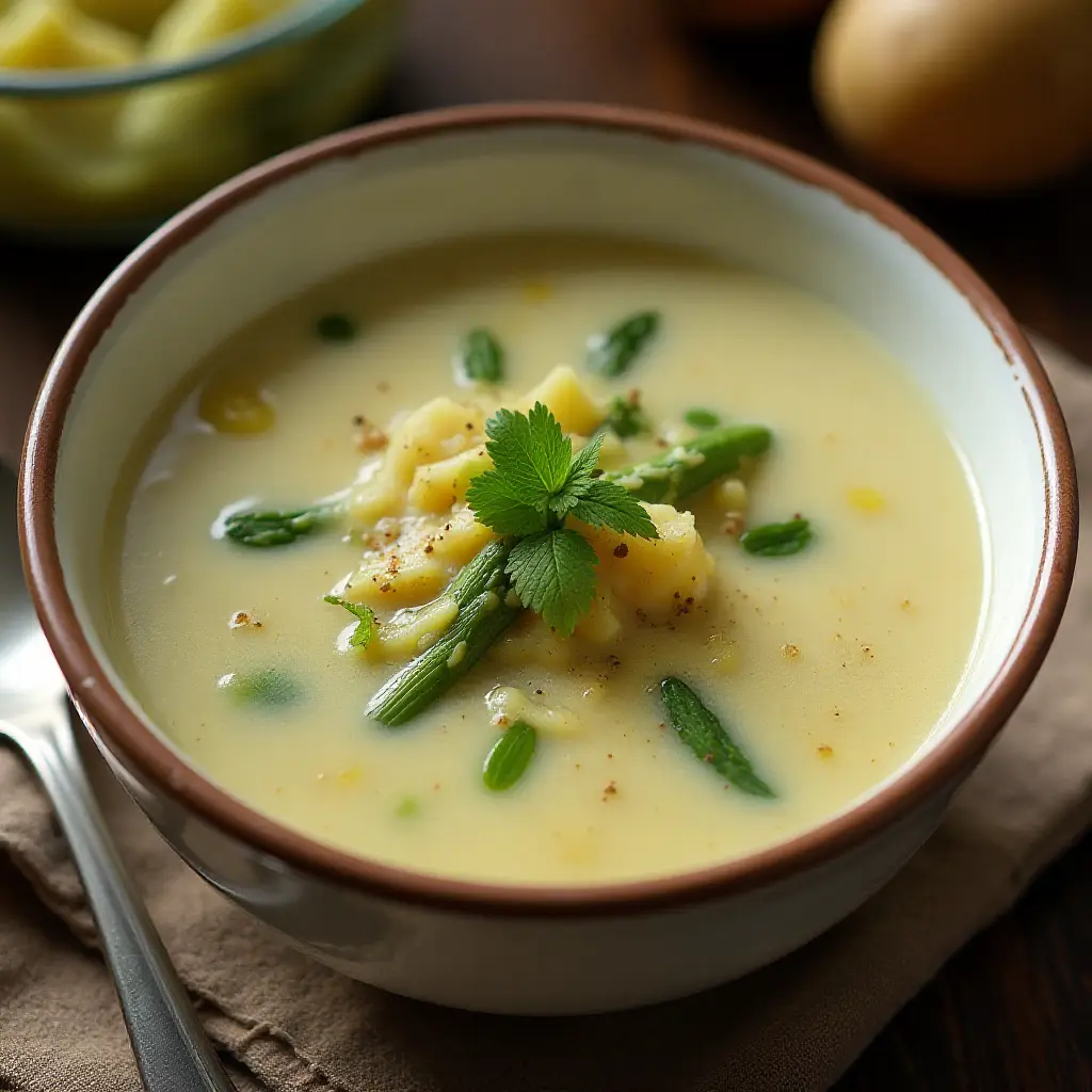 Creamy Asparagus Potato Soup