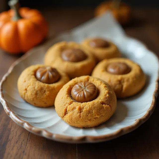 Pumpkin Thumbprint Cookies