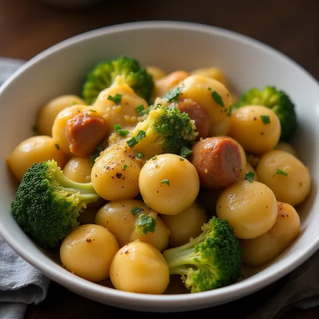 Chicken Sausage Gnocchi Skillet