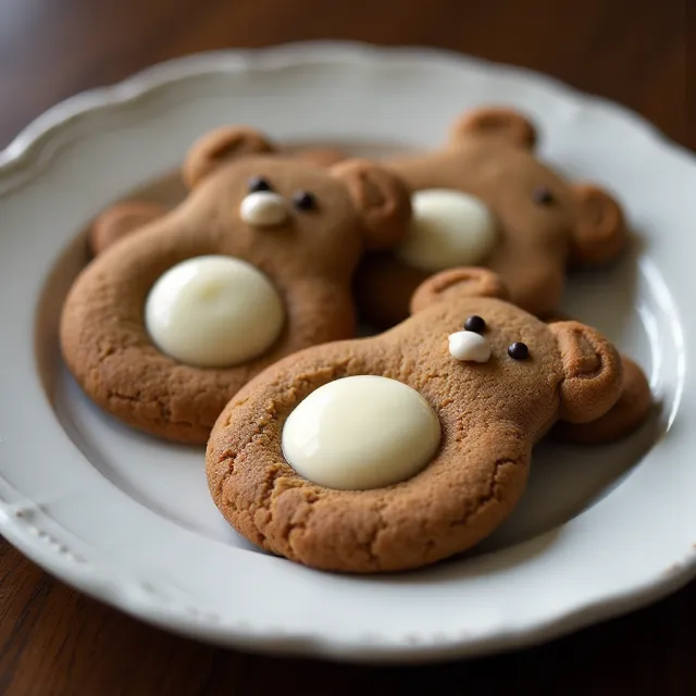 Gingerbear Thumbprint Cookies