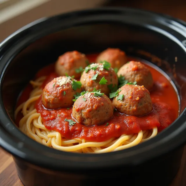 Easy Slow Cooker Meatballs