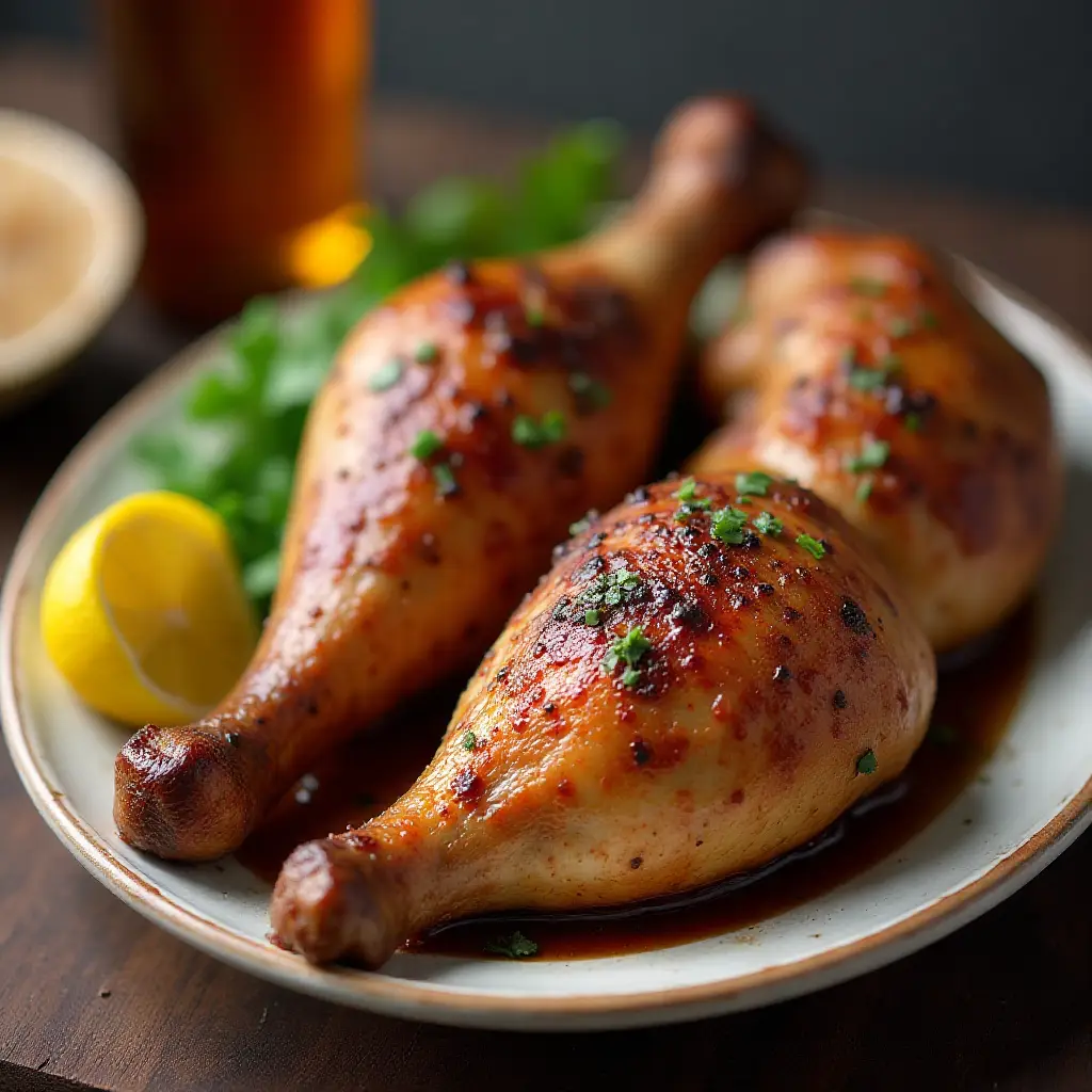 Grilled Teriyaki Beer Chicken