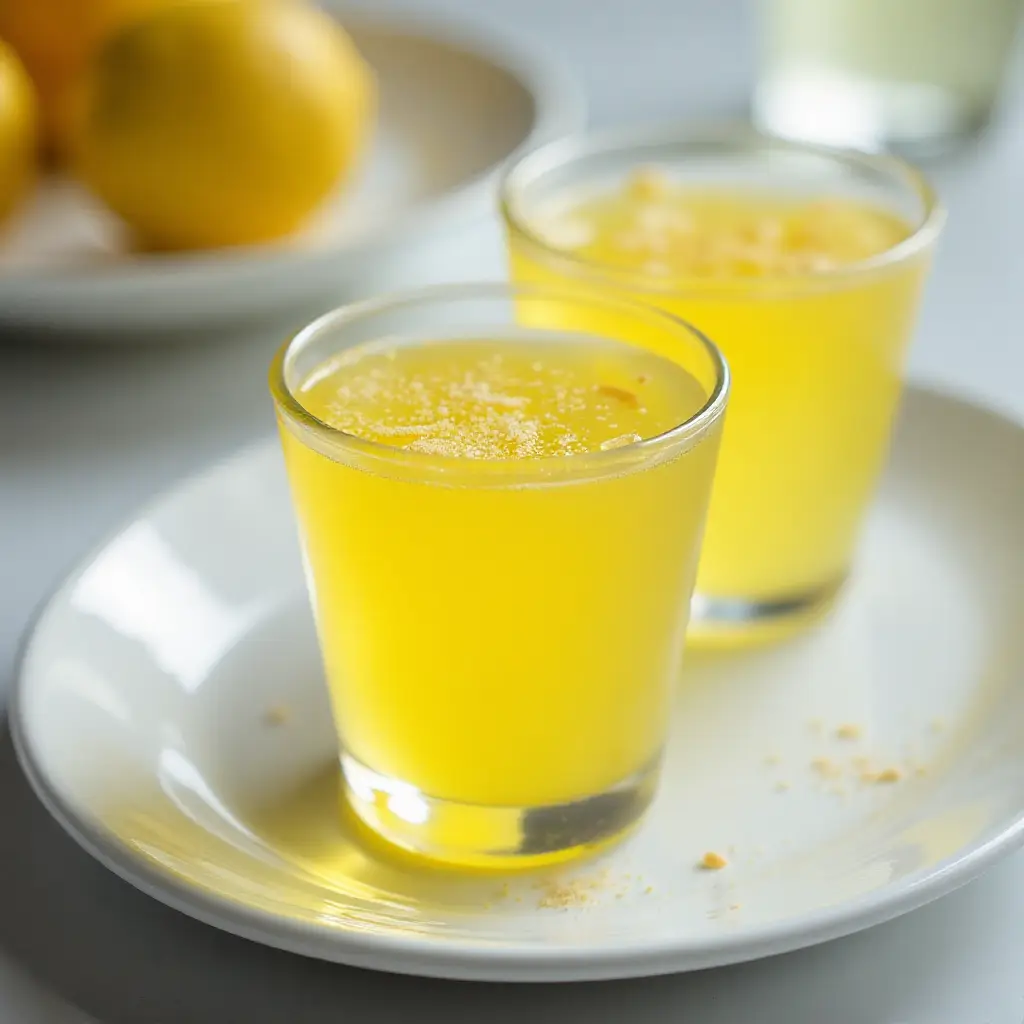Tart Lemon Drop Jelly Shots