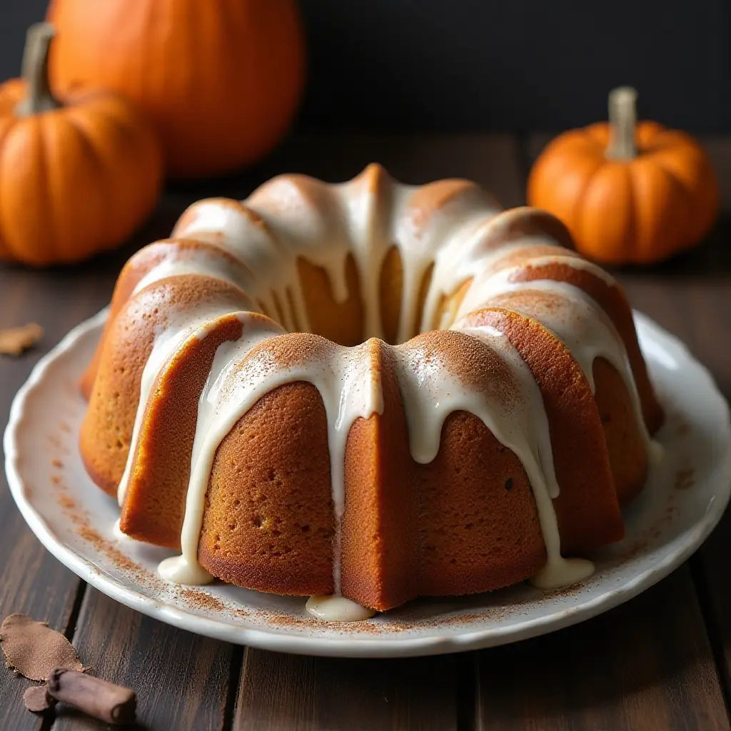 Pumpkin Tiramisu Bundt Cake