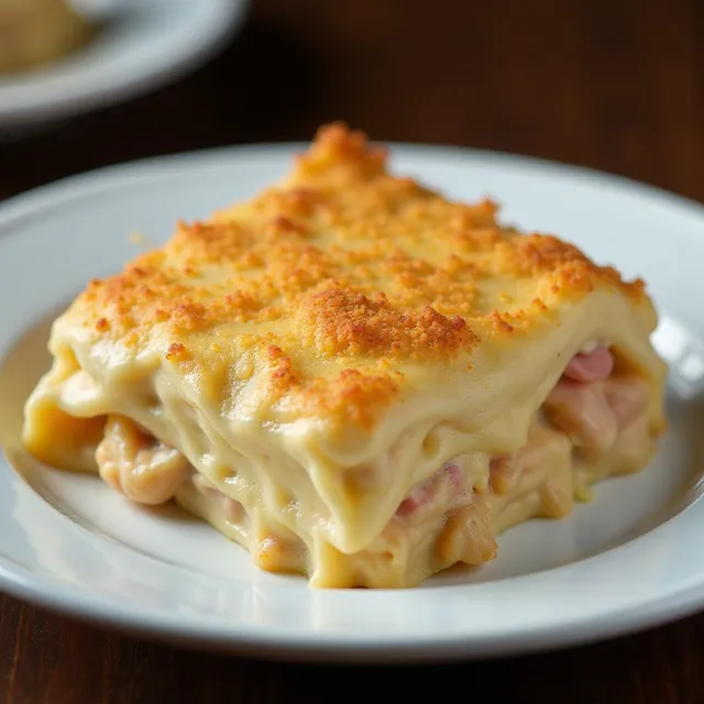 Chicken Cordon Bleu Lasagna