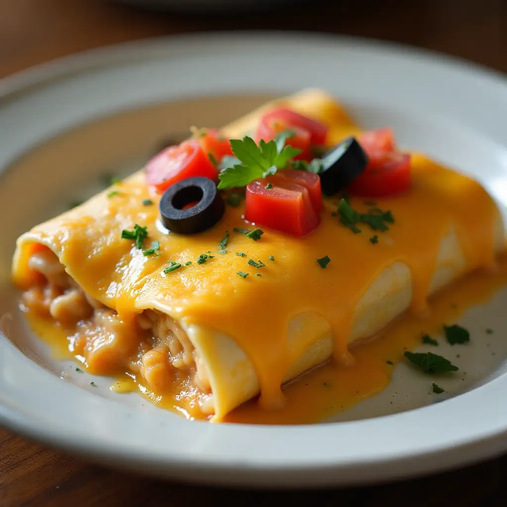 Mild Cheesy Chicken Enchiladas