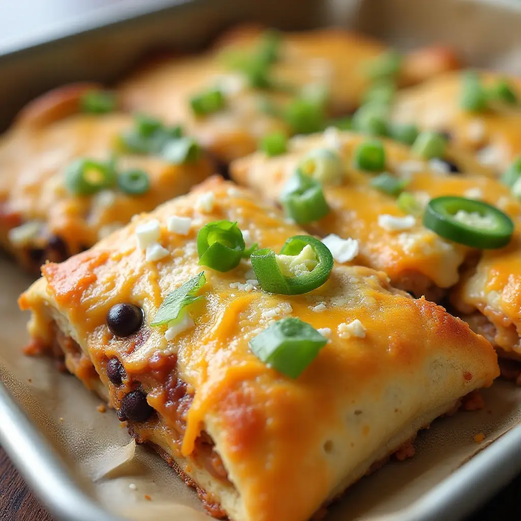 Tex-Mex Pork Crescent Roll Squares