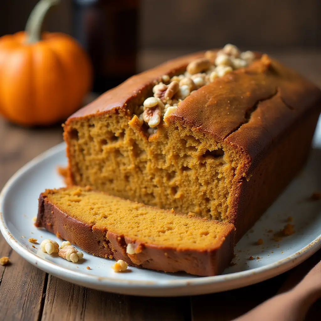 Double Pumpkin-Beer Bread