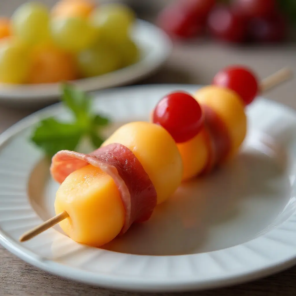 Prosciutto e Melone on a Stick